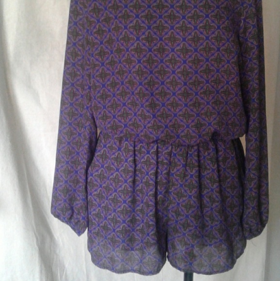 Lucca Couture open back long sleeve romper M - Picture 7 of 8